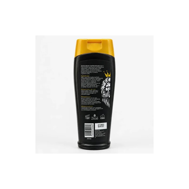 Gel De Ducha Andros 400ml Jabón Líquido Para Hombres Cuerpo