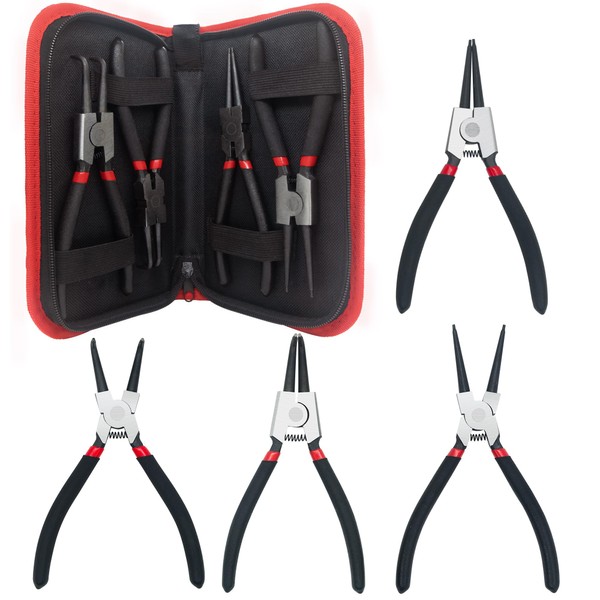 AIMUNOK 7-Inch Snap Ring Pliers Set – Heavy Duty Internal