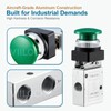 VIILOCK Pneumatic Mechanical Valve, 1/4” NPT 3 Way 2 Position