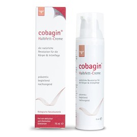 Cobagin Semi-fat cream, 75 ml, intimate care for itchy and dry skin, organic natural cosmetics