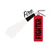 CafePress Fire Fighter Extinguisher Magnets Rectangle Magnet, 2"x3" Refrigerator Magnet