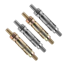 TERF® M10 X 130mm Projecting Bolts M10 X 130mm (M10:60P) Zinc or Zinc Yellow Passivated Steel Masonry Shield Anchor Bolt - Pack of 4