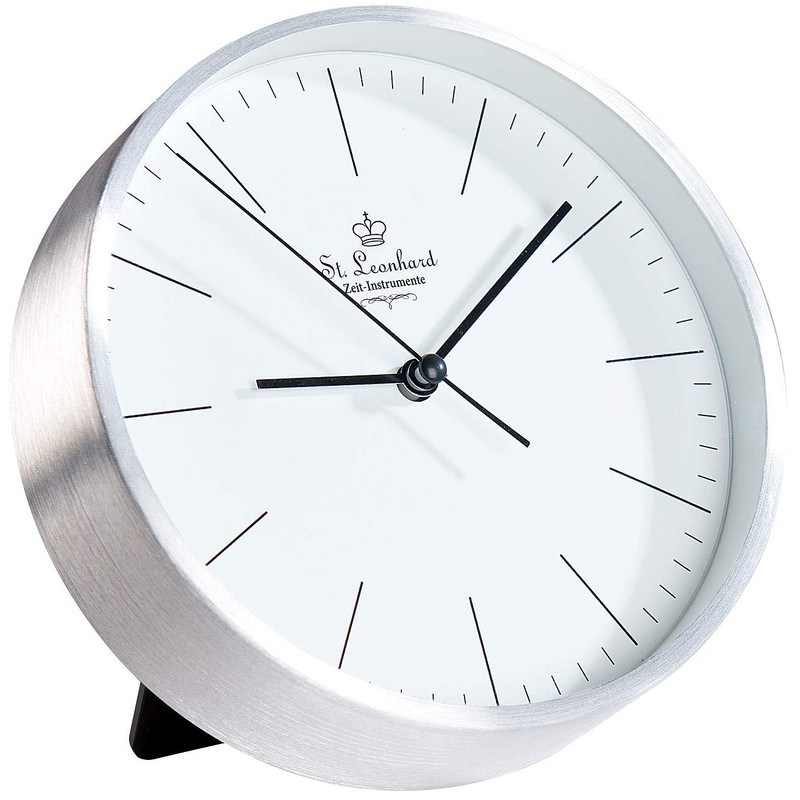 St. Leonhard Modern Aluminium Table & Wall Clock with Quartz
