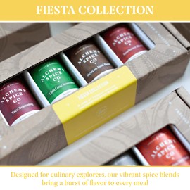 Fiesta Spice Blend Collection, Includes: Taco Seasoning, Mexican Mole Blend, Southwest Blend, Chili Lime Seasoning
