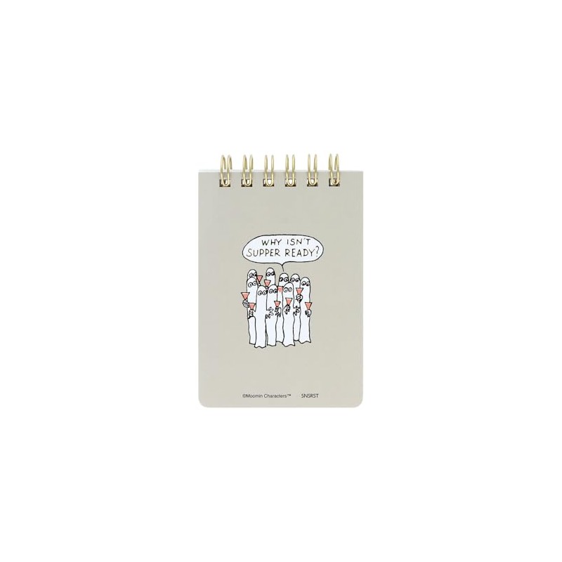 Sunstar Stationery Moomin Ring Memo, A7, 2025 Summer, Nordic Scene