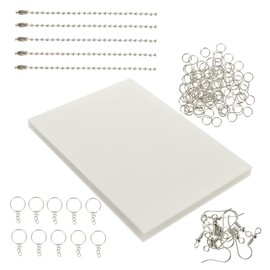 WOONEKY Jewelry Making Kit Shrink Sheets Set by Shrink Film Paper Kit for Beads Making
