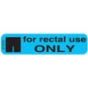 Pharmex 1-78G "for Rectal USE" Permanent Paper Label, 1 9/16"