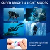 Diving Lamp, Signal Lamp for Underwater Flashlight, Diving Torch with