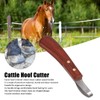 Hoof Trimmers, Stainless Steel Blade Rubber Wood Handle Hoof Trimmer