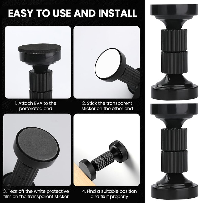 DSFSAEG 2Pcs Headboard Stoppers, Adjustable Bed Frame Anti Shake Tool,