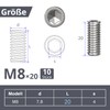 ORTAVA Set Screws M8 x 20 mm DIN 913 /
