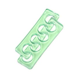 Toe Separators Flexible Soft Silicone Finger Toe Spacers for Nail Polish Pedicure Tools (Green)