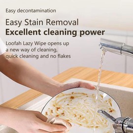 Xirhhur Luffa Sponge Natural and Biodegradable Loofah Natural Kitchen Sponges – 10 Pcs (7.9x11.8in, 10pcs)