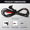 4Pack Lead Wires for TENS Machines, Flexible 2.35mm Electrode Cables,
