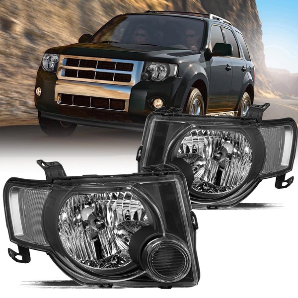Aosky Headlight Assembly Compatible with 2008 2009 2010 2011 2012