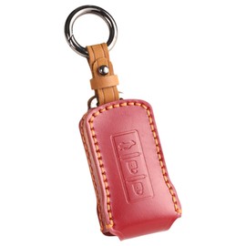 [smasol] DELICA D5 Delica D5 Jasper New Outlander Triton Key Cover Genuine Leather Mitsubishi Outlander Smart Key Case Mitsubishi Outlander PHEV gn0w Key Case, Burgundy / 5 Button
