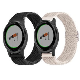 SUGARJAR Braided Bands Compatible with Garmin Venu 3s/Venu 2s,18mm Nylon Strap for Garmin Forerunner 255s/255s Music/Forerunner 265S,Vivoactive 4s/Vicomove 3s /Active s