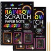 BJAINGEXK Rainbow Magic Scratch-off Paper Art Set, 2-piece Scratch-off Art