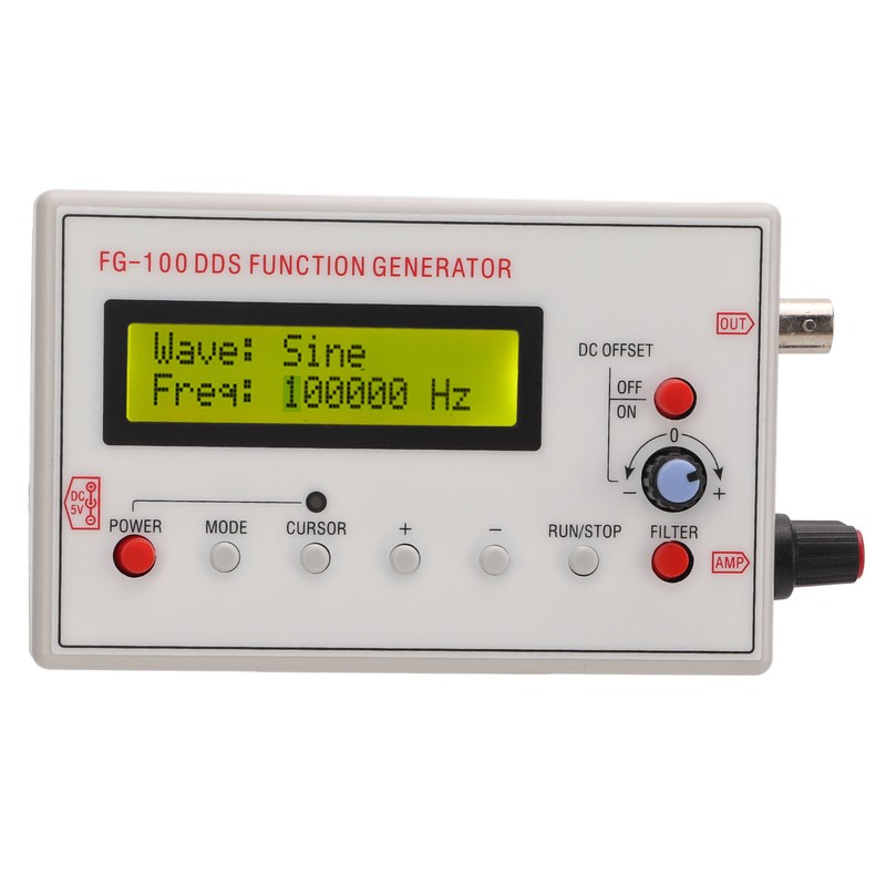 Signal Generator DDS 1Hz‑500kHz Sine 1Hz‑20kHz Square Sawtooth Triangle Wave