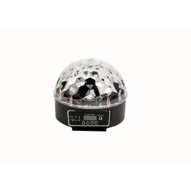 VStoy Super Beautiful LED RGB Crystal Magic Effect Ball Light,DMX 512 Automatic Strobe Lamp,Sound Activated Disco DJ Stage Lighting Play for KTV Christmas Party