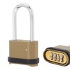 HOJLKLD 4 Digit Combination Lock, Heavy Duty Combination Padlock with