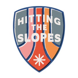 Die Cut Sticker Snow Patrol Series, Hitting The Slopes, Vinyl Sticker 1 to 3 inches (Waterproof Decal for Cars, Water Bottles, Laptops, Coolers), Small