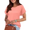 Womens Summer Tops Dressy Casual Crewneck T Shirts Short Sleeve