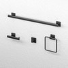 Gatco 4055MX Elevate Bathroom Robe Hook, Matte Black