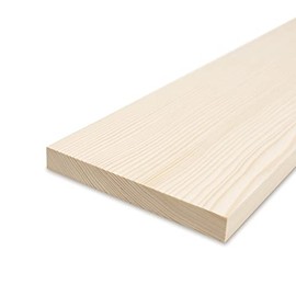 Reese Smooth Edge Boards - Planed Spruce - 1.9 cm Thick x 60 cm Long - 18 cm Width - For Building Shelves and Furniture as well as for Crafts