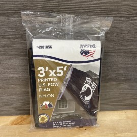 Valley Forge Flag 5-ft W x 3-ft H Military POW Flag Nylon Brand New