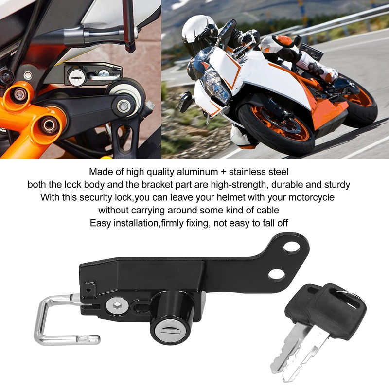 Motorcycle Helmet Lock Keys AntiTheft Security Stainless Steel Fit for