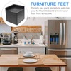 DOITOOL 4Pcs Square Rubber Furniture Risers - 3 Inch Height