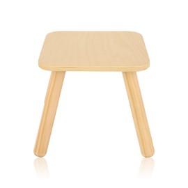 Bateso Wooden Step Stool for Kids, Ideal for Sensory Tables, Toddler Stool, Safe & Sturdy, Square Design, 1 Pack