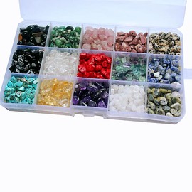 Gemstone Beads Natural Irregular Shaped Stone Chips Crystal Energy Healing Power for Jewelry Making(15-2)