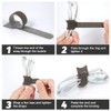 Ssiyiya 100PCS Cable Ties Reusable, Adjustable Nylon Reusable Cable Ties
