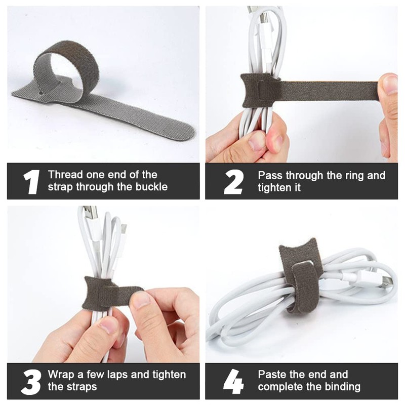Ssiyiya 100PCS Cable Ties Reusable, Adjustable Nylon Reusable Cable Ties