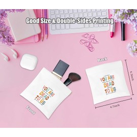 Farewell Gifts for Coworkers Cosmetic Bag with Mirror Small Makeup Bag for Purse, Portable Cosmetic Pouch Travel Toiletry Bag Organizer, Work Besties Gifts for Women, Employee Appreciation Gifts, 02