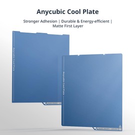 Anycubic Cool Plate with Adhesive for Anycubic Kobra 3/Kobra 3 Combo/Kobra 3 V2/Kobra 3 V2 Combo 3D Printers, Cool Plate, Energy Saving Low Temperature Printing,250x250mm