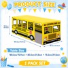 6ft School Bus Birthday Party Playhouse Tablecloth Large Bus Themed