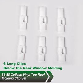 VRracing 28PCS Vinyl Top Roof Molding Trim Retaining Mounting Clip Set for 81-88 Cutlass Molding Plastic Clip