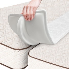 Asatdd Bed Bridge Twin Size to King Size Bed, Memory Foam Waterproof Mattress Gap Filler, Twin Size to King Size Bed Converter, 75" x 12"