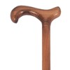 PCP Solid Beach Wood Cane, Derby Handle, Walking Aid with