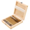 13Pcs 1/4in Hex Shank High Carbon Steel Flat Drill Bit