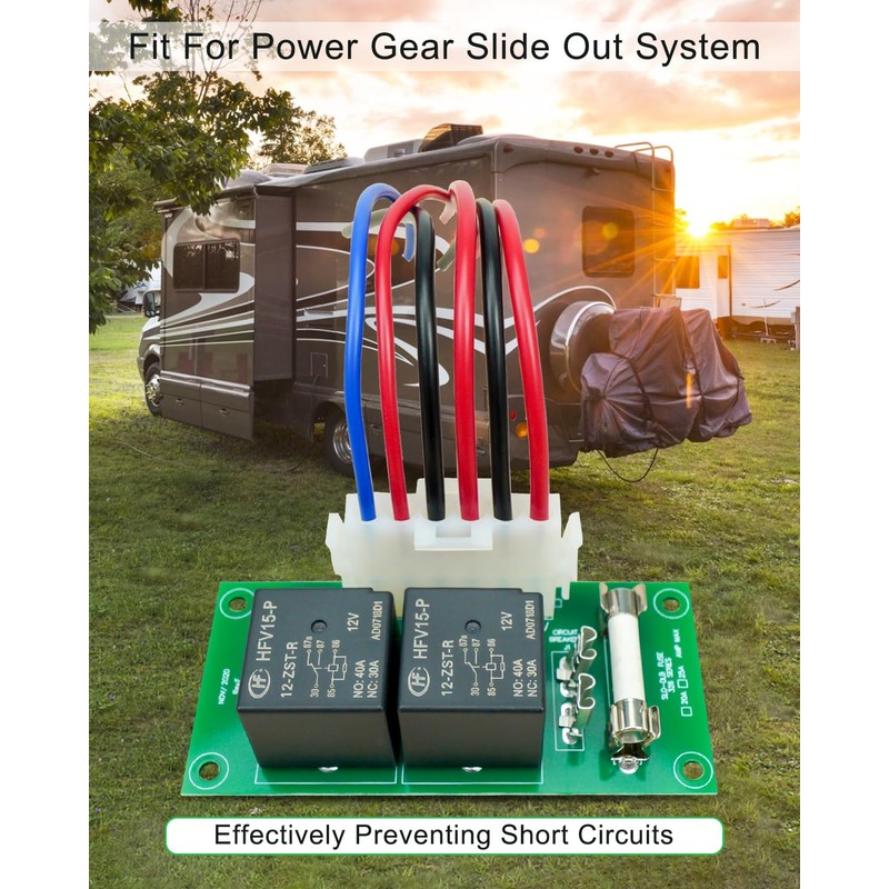 RV Slide Out Relay Control Board Compatible with Power Gear