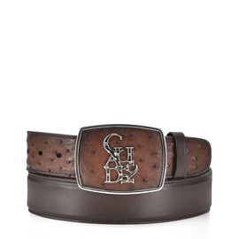 Cuadra Men's Cowboy Belt in Genuine Ostrich Leather CV501A3