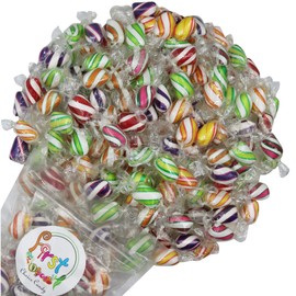 FirstChoiceCandy Hard Candy Twists, All Flavor Individually Wrapped Twist Hard Candy (Fruitie Tootie, 2 Pound)