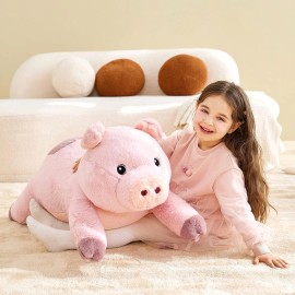 IKASA Giant Pig Stuffed Animal Plush Toy 30" Large Gift for Kids Girls Boys
