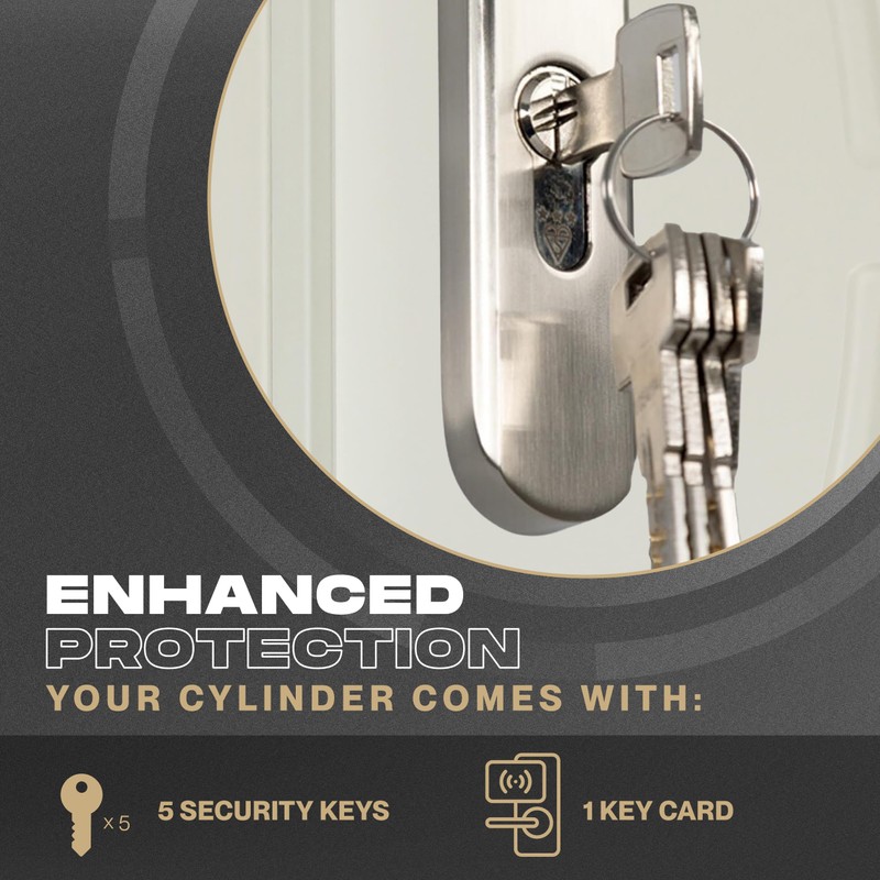 IRONWORX® Spectre Nickel 45mm (Turn) / 55mm (Key) (100mm) Maximum-Security