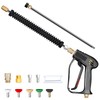 TOOLCY Pressure Washer Gun and Wand with 5 Spray Nozzles,