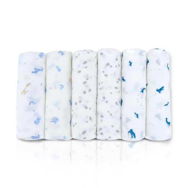 Baby Muslin Swaddle Blankets Cotton Receiving Blanket Newborn Squares Breathable